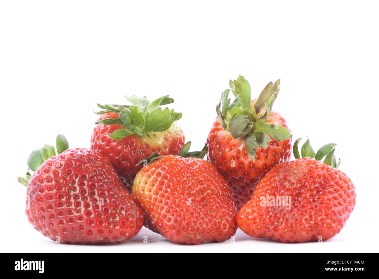 Fresh and tasty strawberries over white background Stock Photo - Alamy