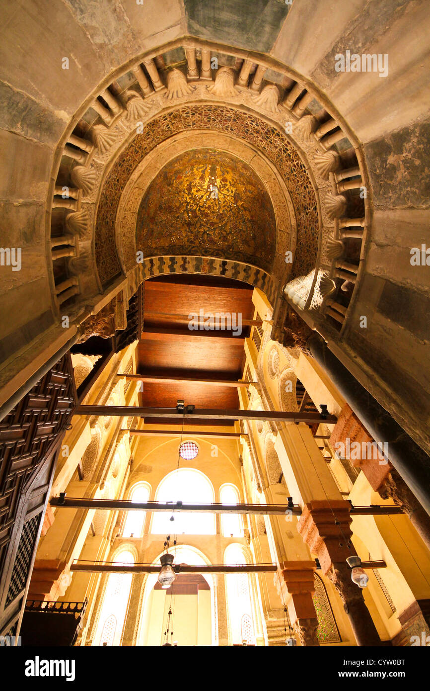 Sultan Qala'un Madrasa and Mausoleum, Cairo, Egypt Stock Photo
