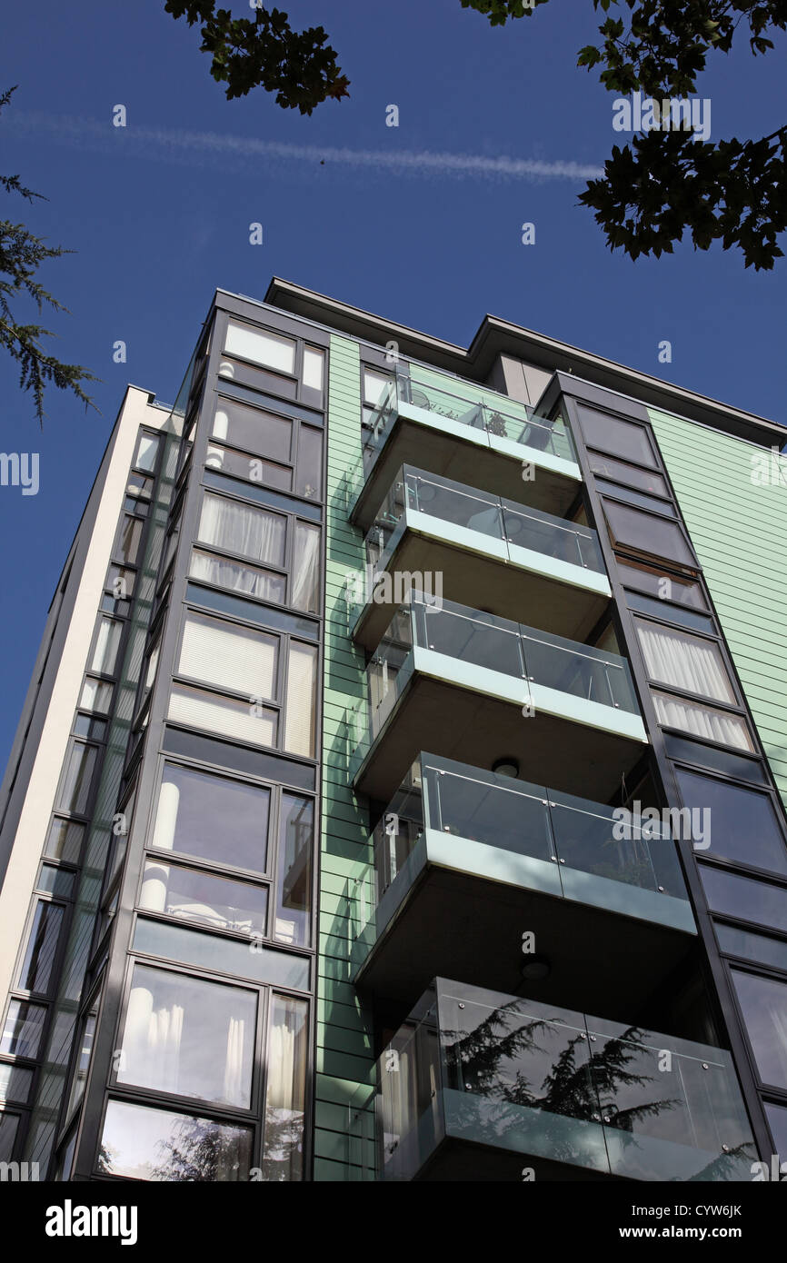 Roden Court a block of modern, luxury flats in Hornsey, north London