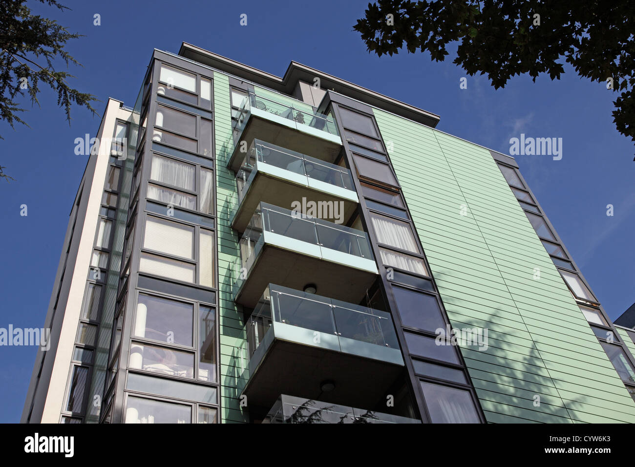 Roden Court a block of modern, luxury flats in Hornsey, north London
