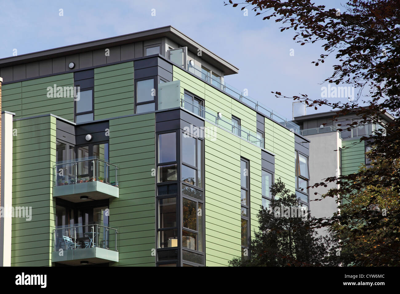 Roden Court a block of modern, luxury flats in Hornsey, north London