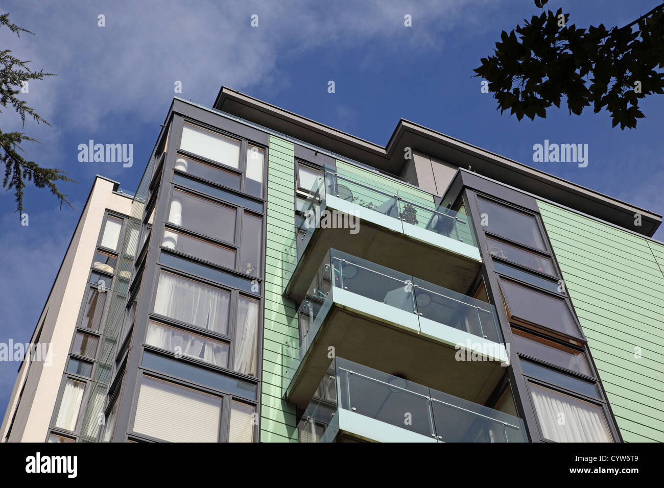 Roden Court a block of modern, luxury flats in Hornsey, north London