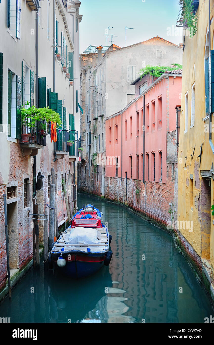 Serene view narrow canal hi-res stock photography and images - Alamy