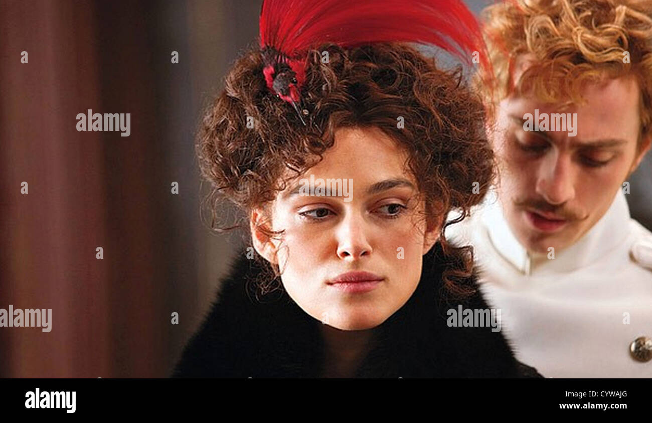 ANNA KARENINA 2012 Focus Features film with Keira Knightley and Aaron Johnson as Count Vronsky Stock Photo