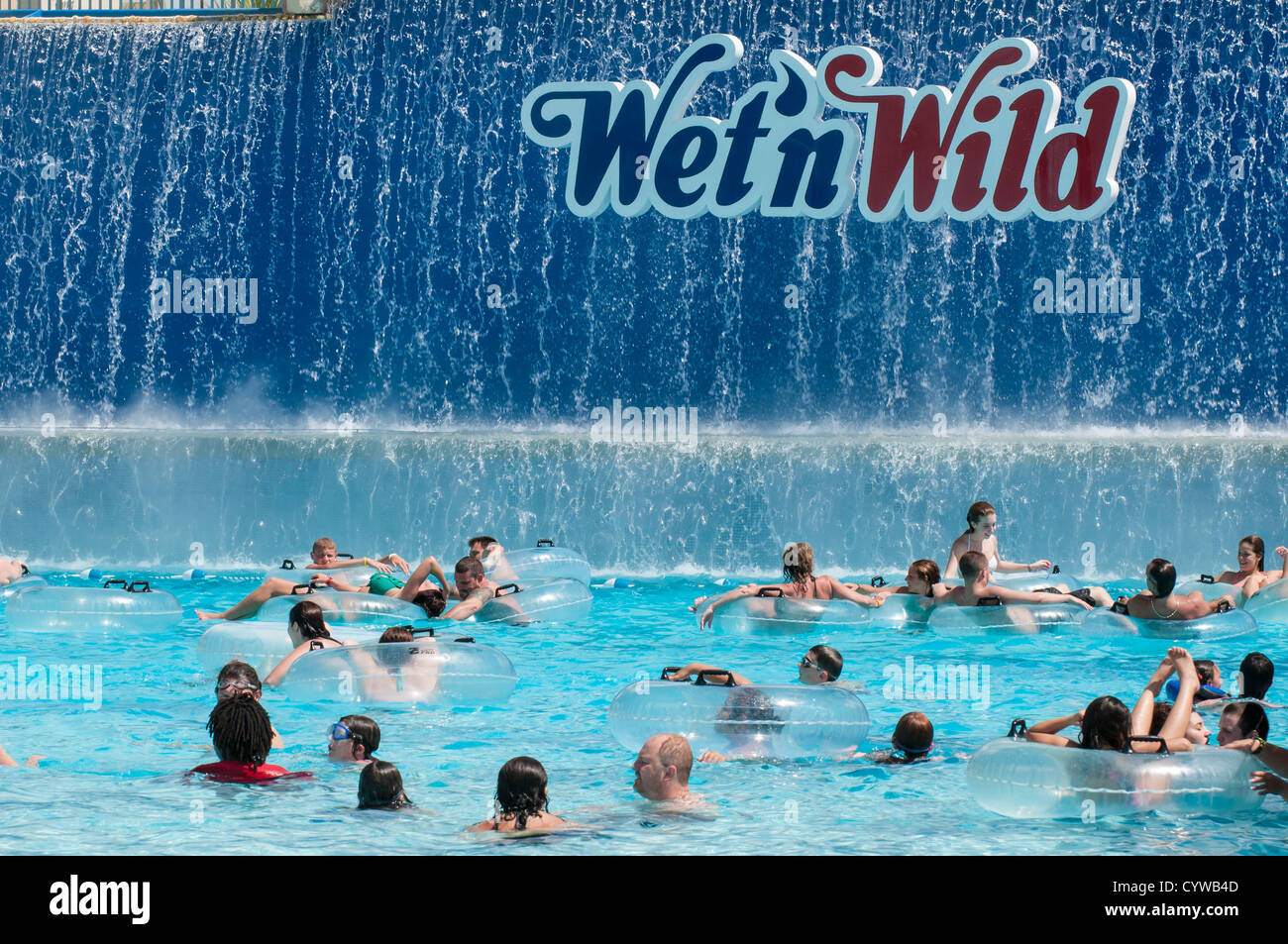 Wet'n Wild water theme amusement park, Orlando, Florida. Stock Photo