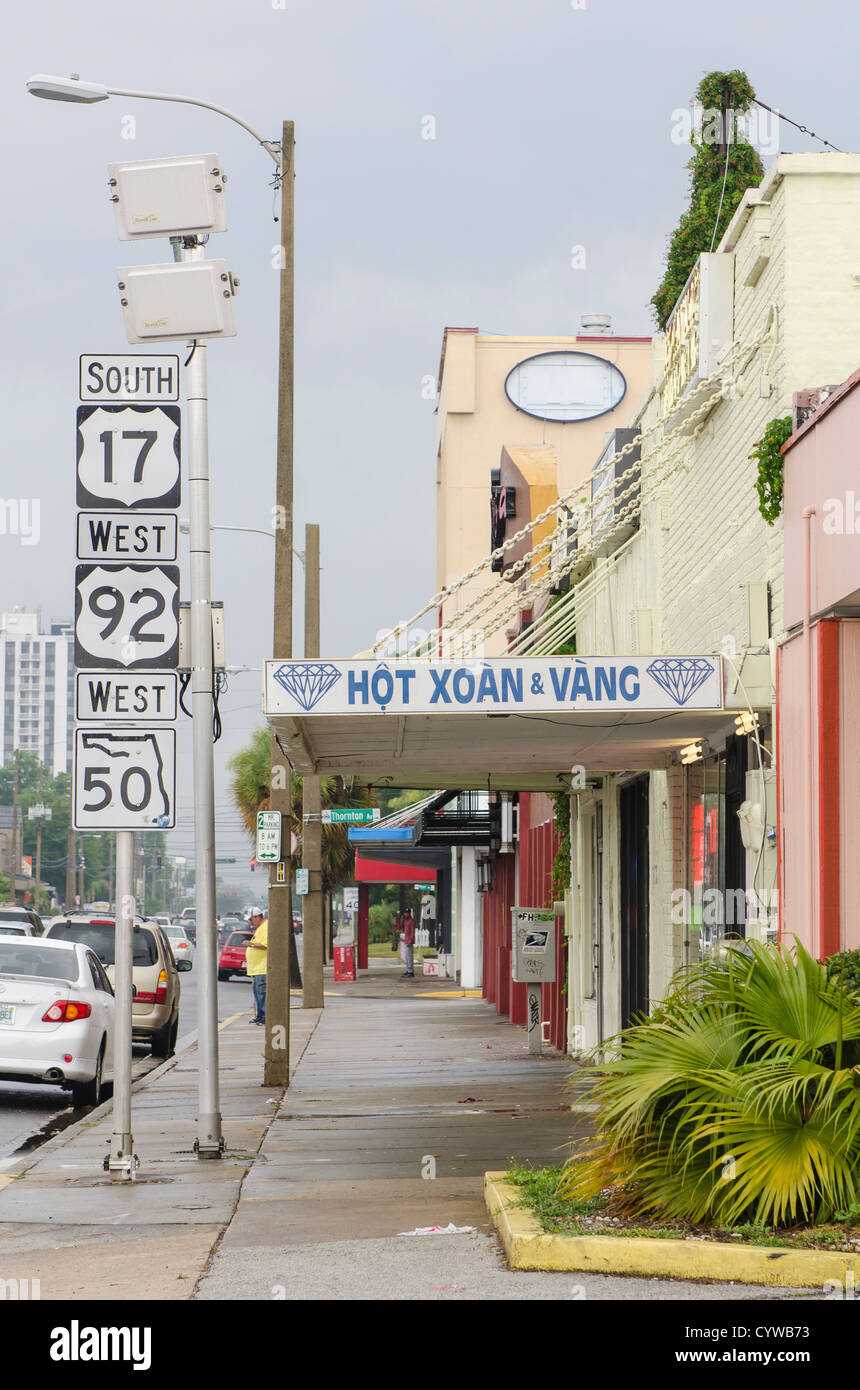 Little Vietnam district of Orlando, Florida. Stock Photo