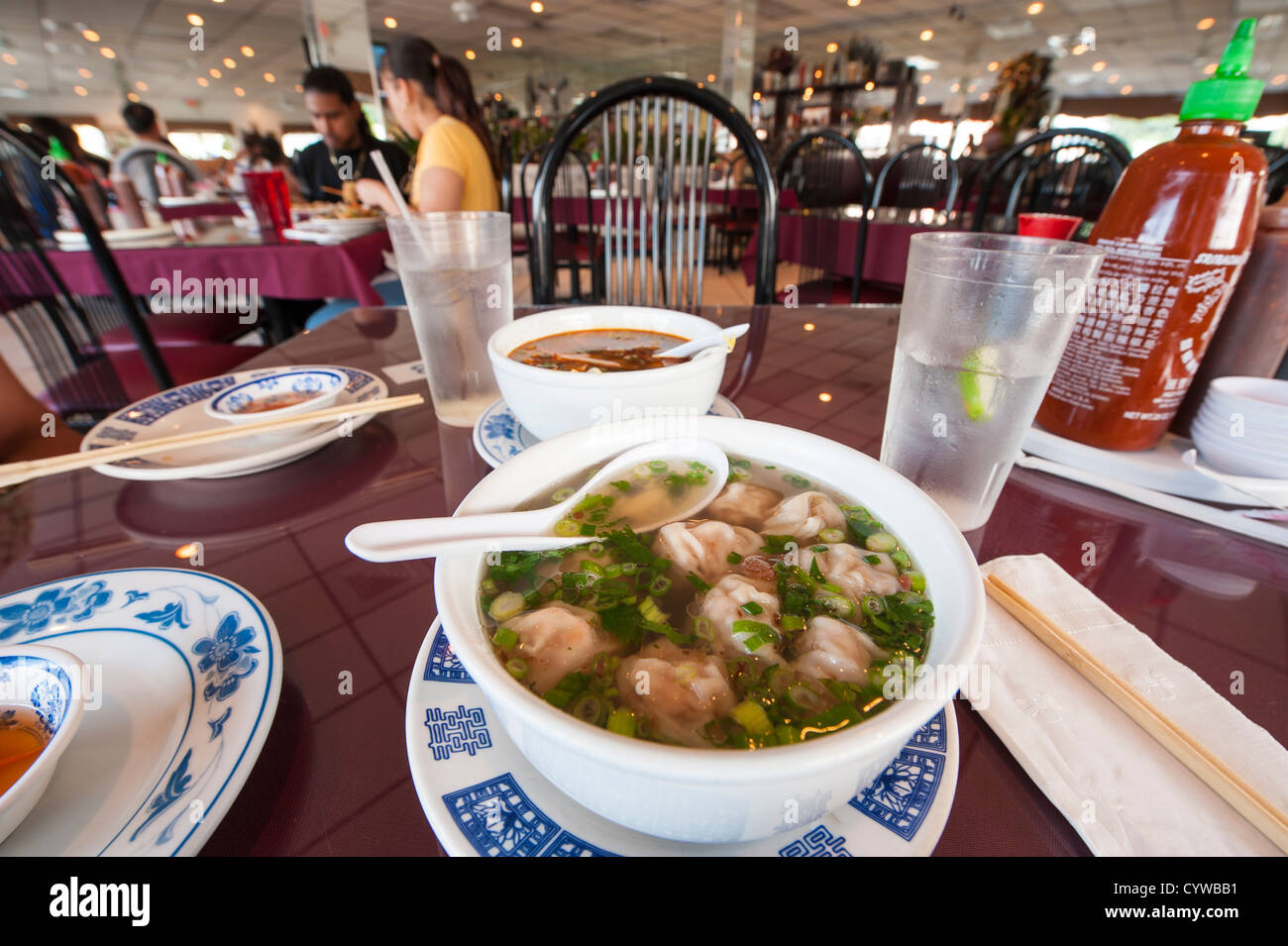 USA, Florida. Food at the Pho 88 Vietnamese Restaurant, Orlando, Florida. Stock Photo
