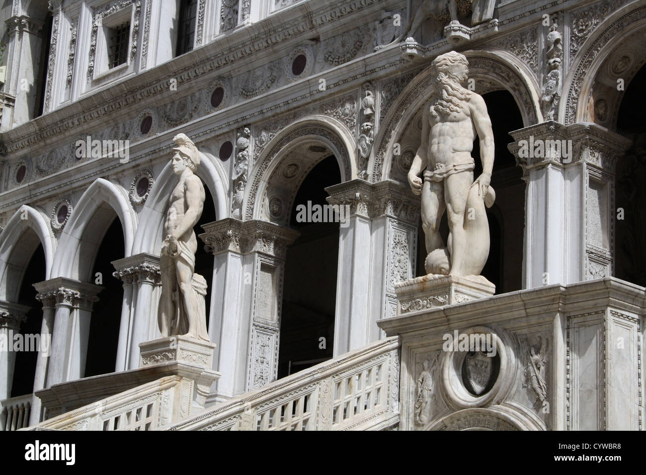 The Giants Staircase, the Doge's Palace, Venice, Italy Stock Photo