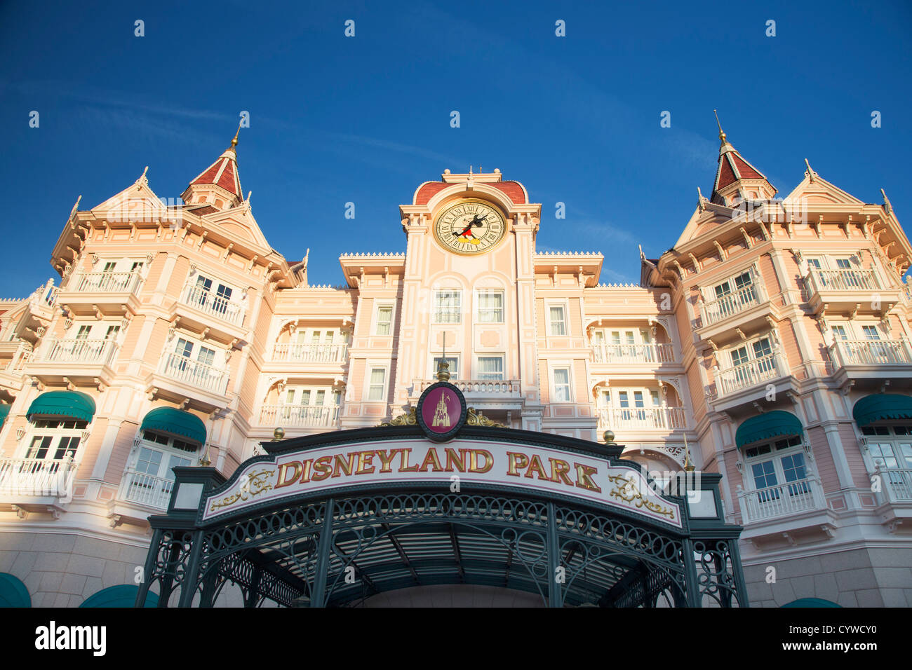 Disneyland Park Entrance, Euro Disney, Paris Stock Photo