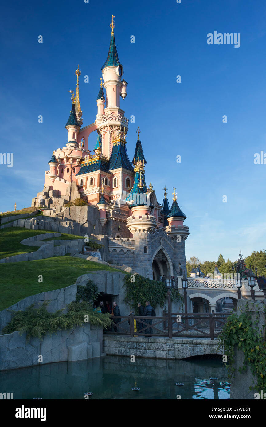 Sleeping Beauty's Castle, Disneyland Paris (Euro Disney) Stock Photo