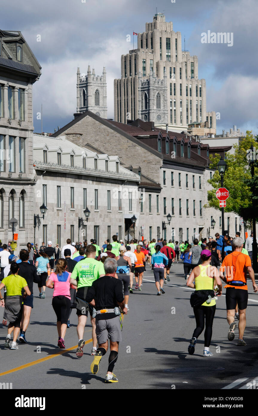 Runners in the 2012 Montreal marathon Stock Photo Alamy