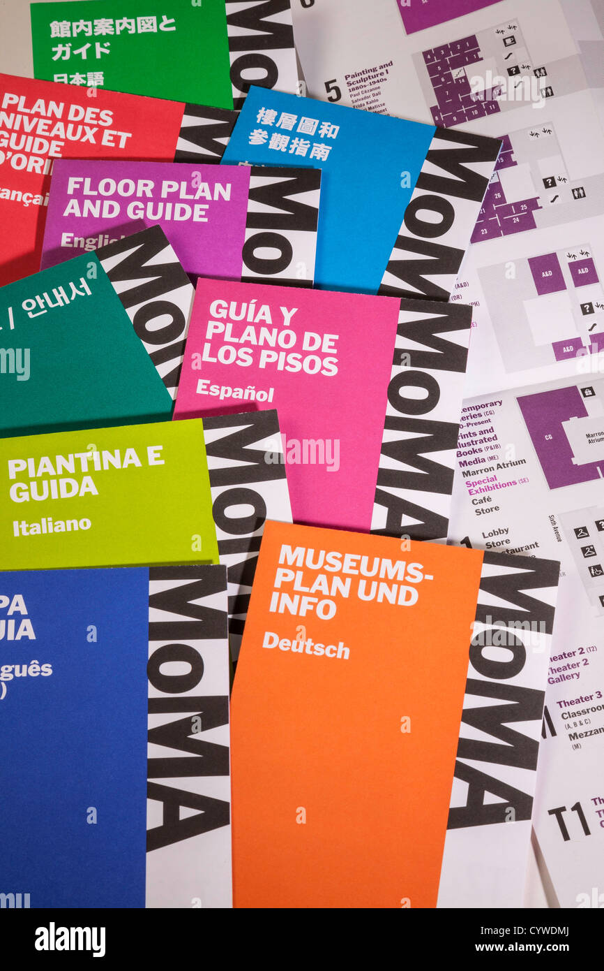Museum modern art information brochures hires stock photography and