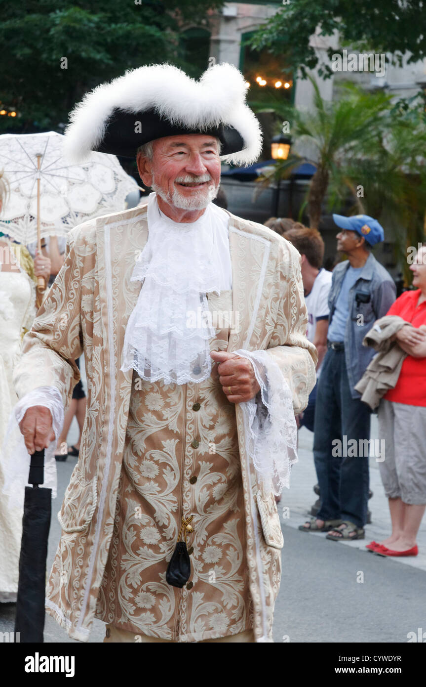 A man dressed in 17th Century clothing at the festival de la Nouvelle France  in Quebec City Stock Photo - Alamy