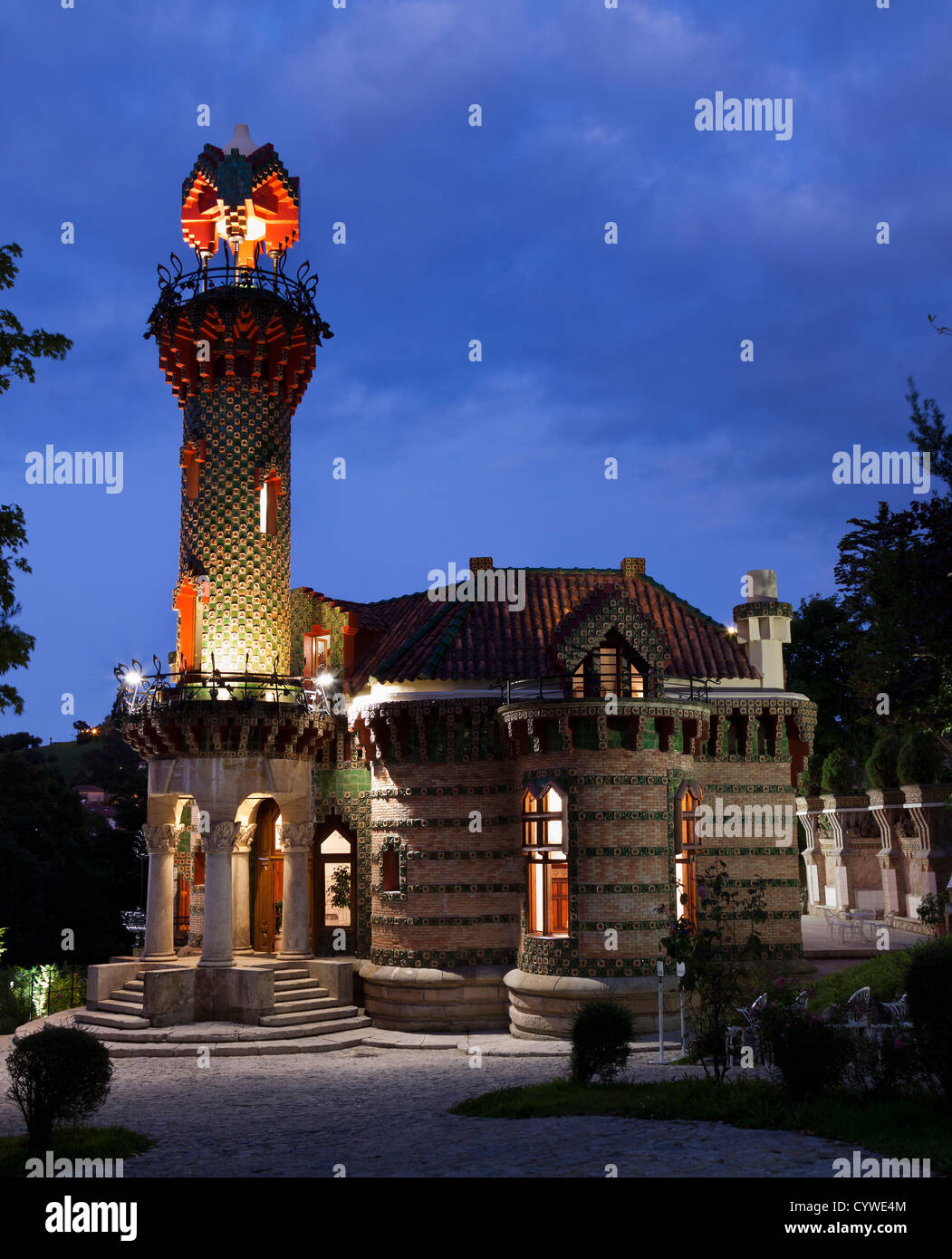 'El Capricho' of A. Gaudi (Comillas,Spain) Stock Photo