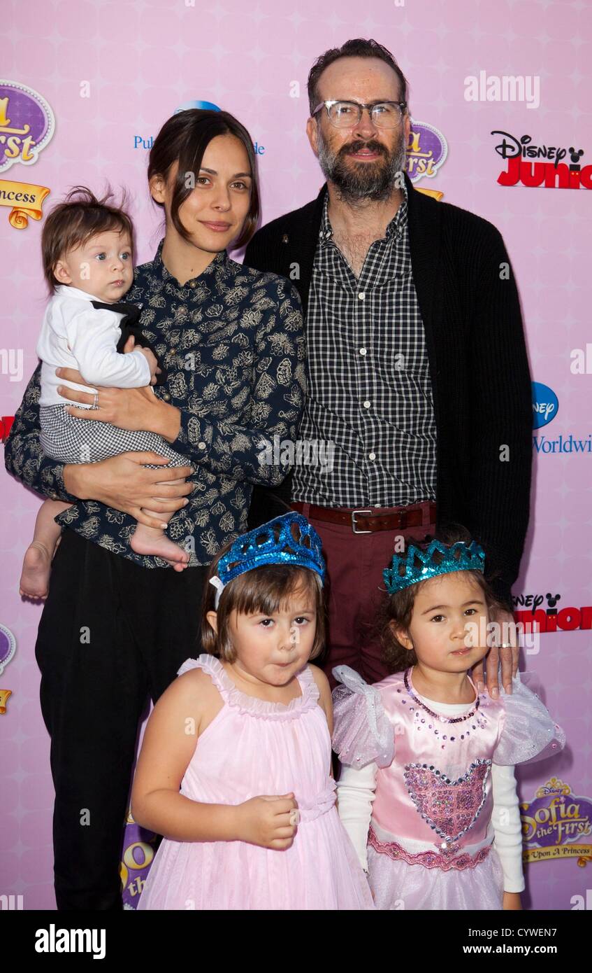 Sonny Lee, Ceren Alkac, Jason Lee at arrivals for SOFIA THE FIRST: ONCE UPON A PRINCESS Premiere, The Walt Disney Studios Lot, Burbank, CA November 10, 2012. Photo By: Emiley Schweich/Everett Collection Stock Photo