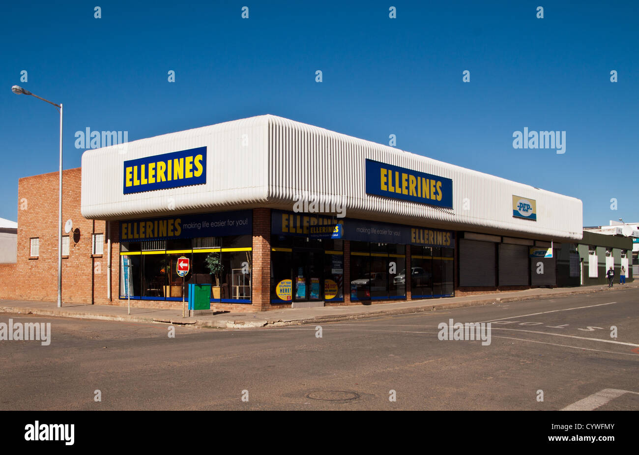 Ellerines and PEP stores in Prieska Stock Photo
