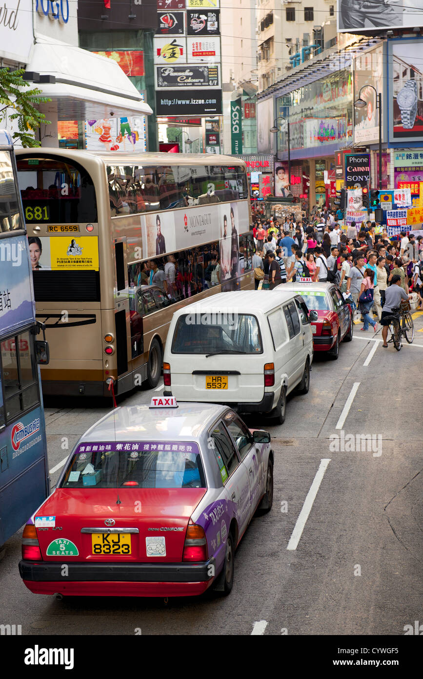 Street scene around Causeway Bay, Hong Kong Stock Photo - Alamy