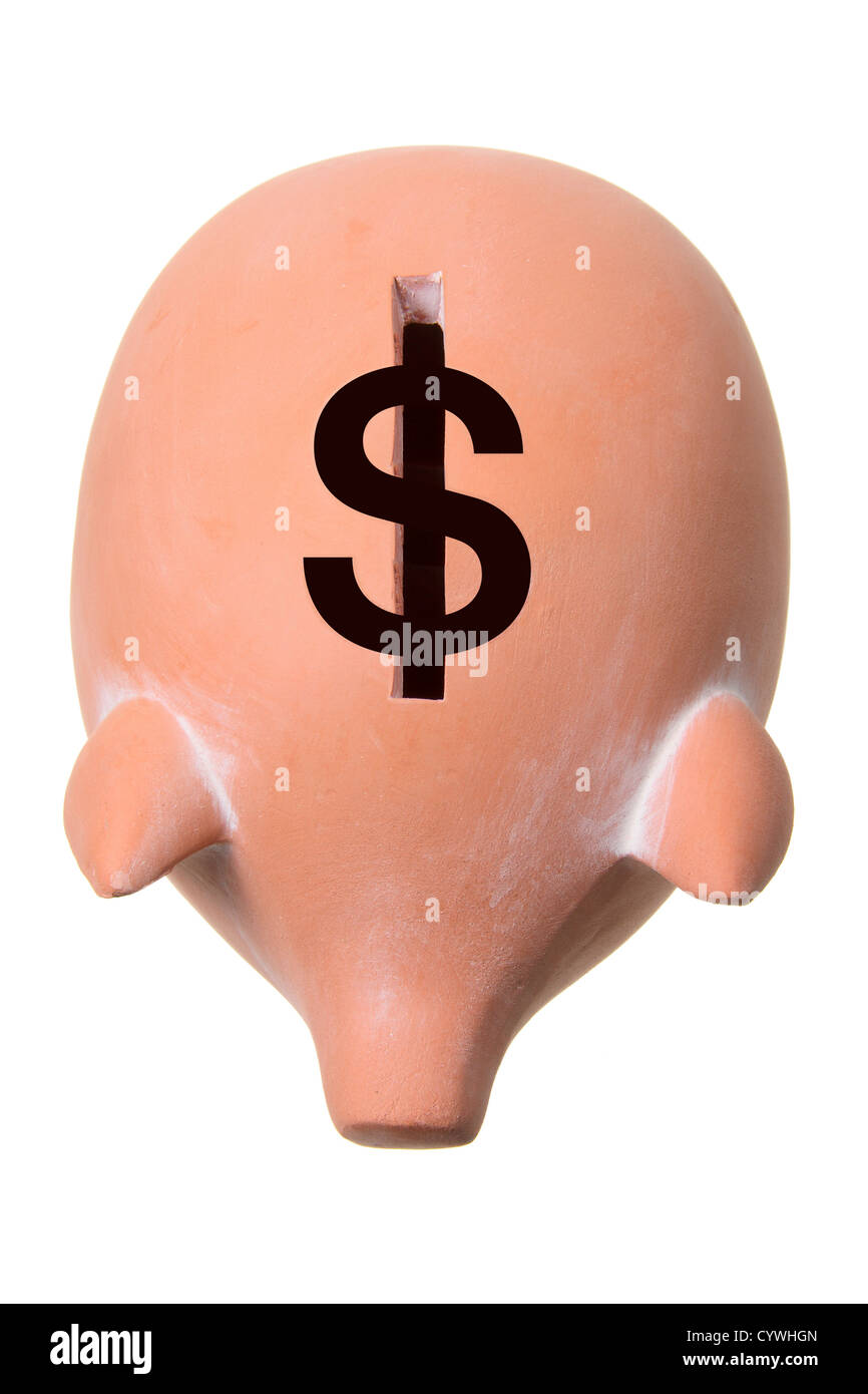 Piggy Bank with Dollar Sign Stock Photo Alamy