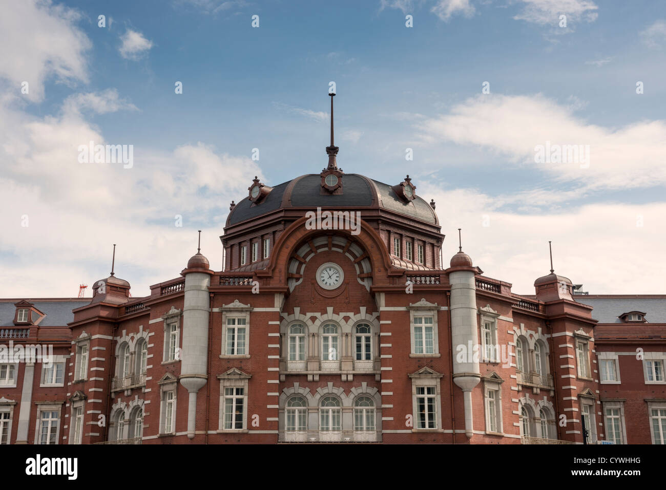 Tokyo Station Building opened on October 1 2012 after 5 years of restoration. Originally constructed in 1914. Japan. Stock Photo