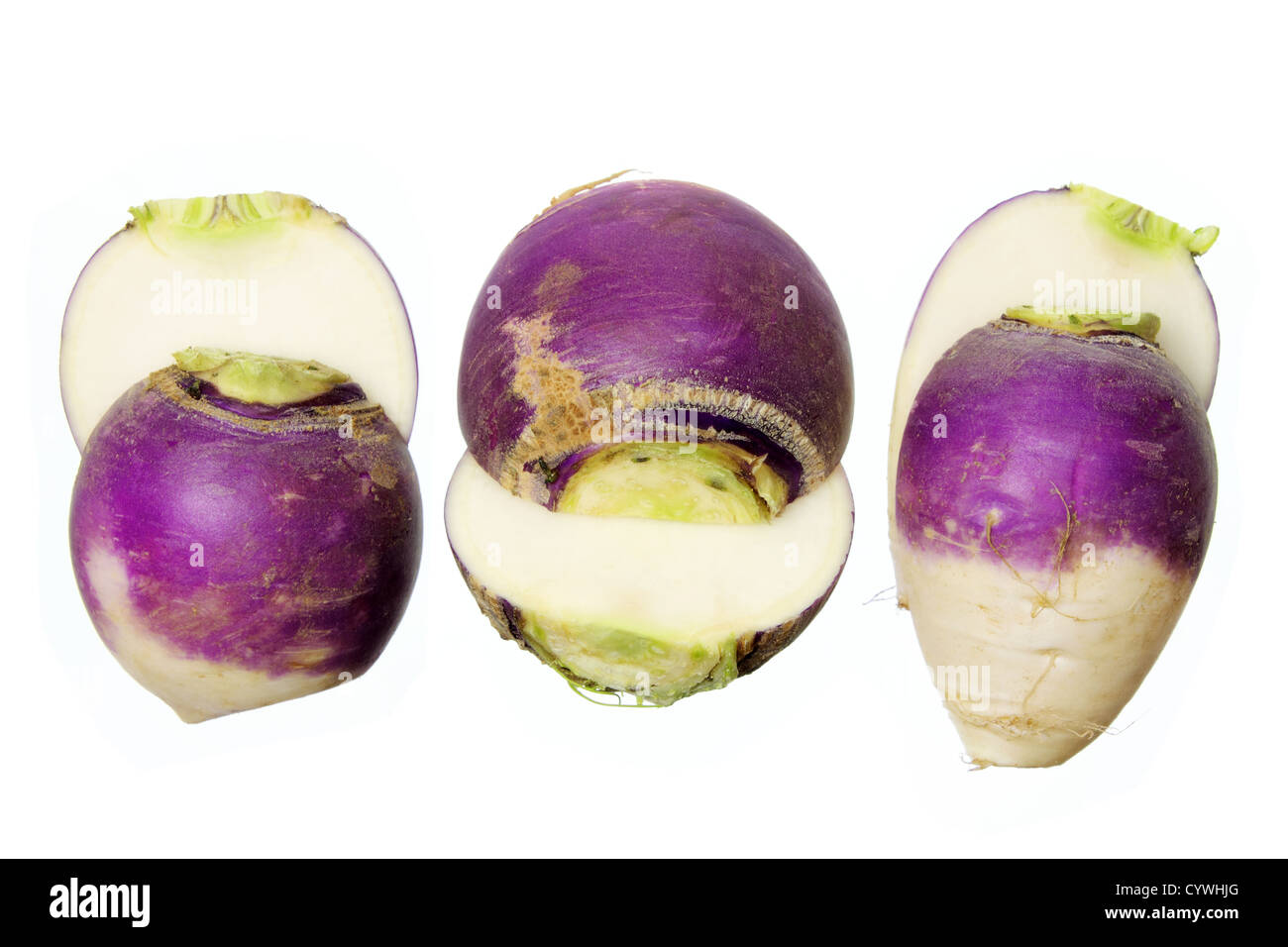 Turnips Cut in Halves Stock Photo Alamy