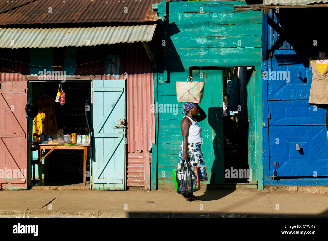 Hell Ville, Nosy Be Island, Madagascar Stock Photo