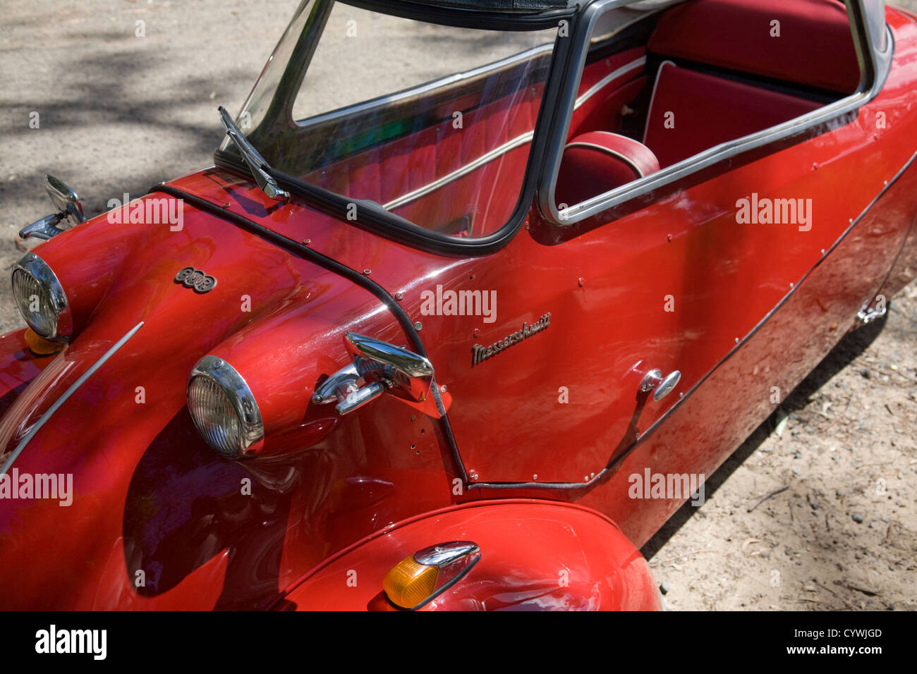 Messerschmitt car in red Stock Photo