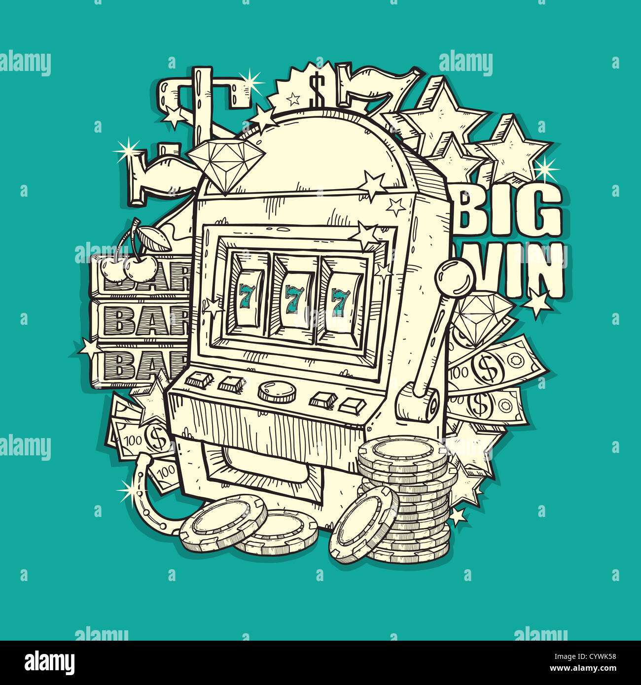 Vintage slot machine hires stock photography and images Alamy