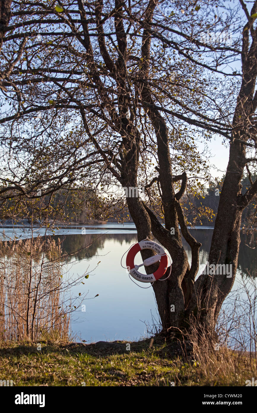 Kottlasjön, Kottla lake, Lidingö (Sweden) Stock Photo