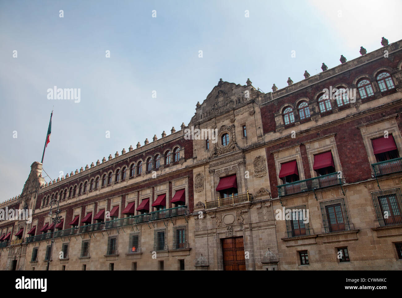 Palacio Nacional in Mexico City DF Stock Photo