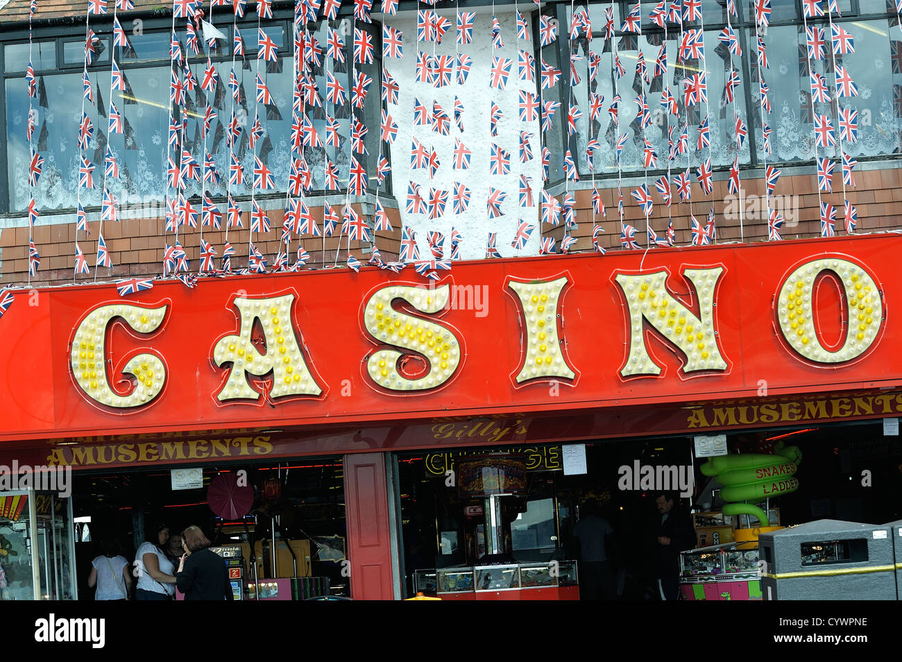 casino amusement arcade Scarborough england uk Stock Photo Alamy
