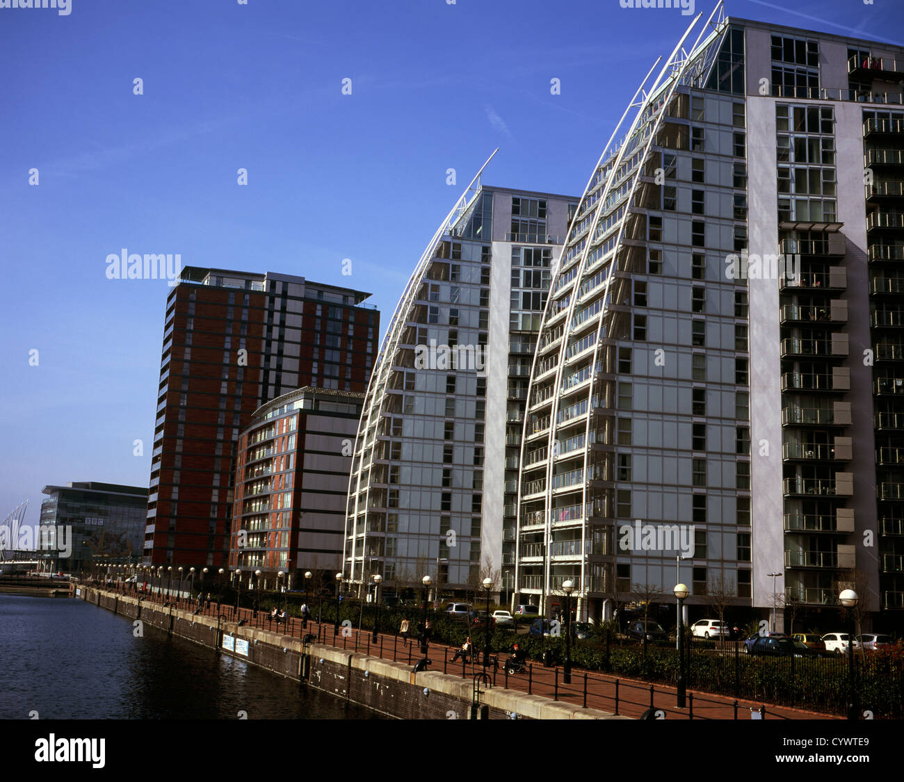 NV Buildings modern apartment blocks by Huron Basin Salford Quays