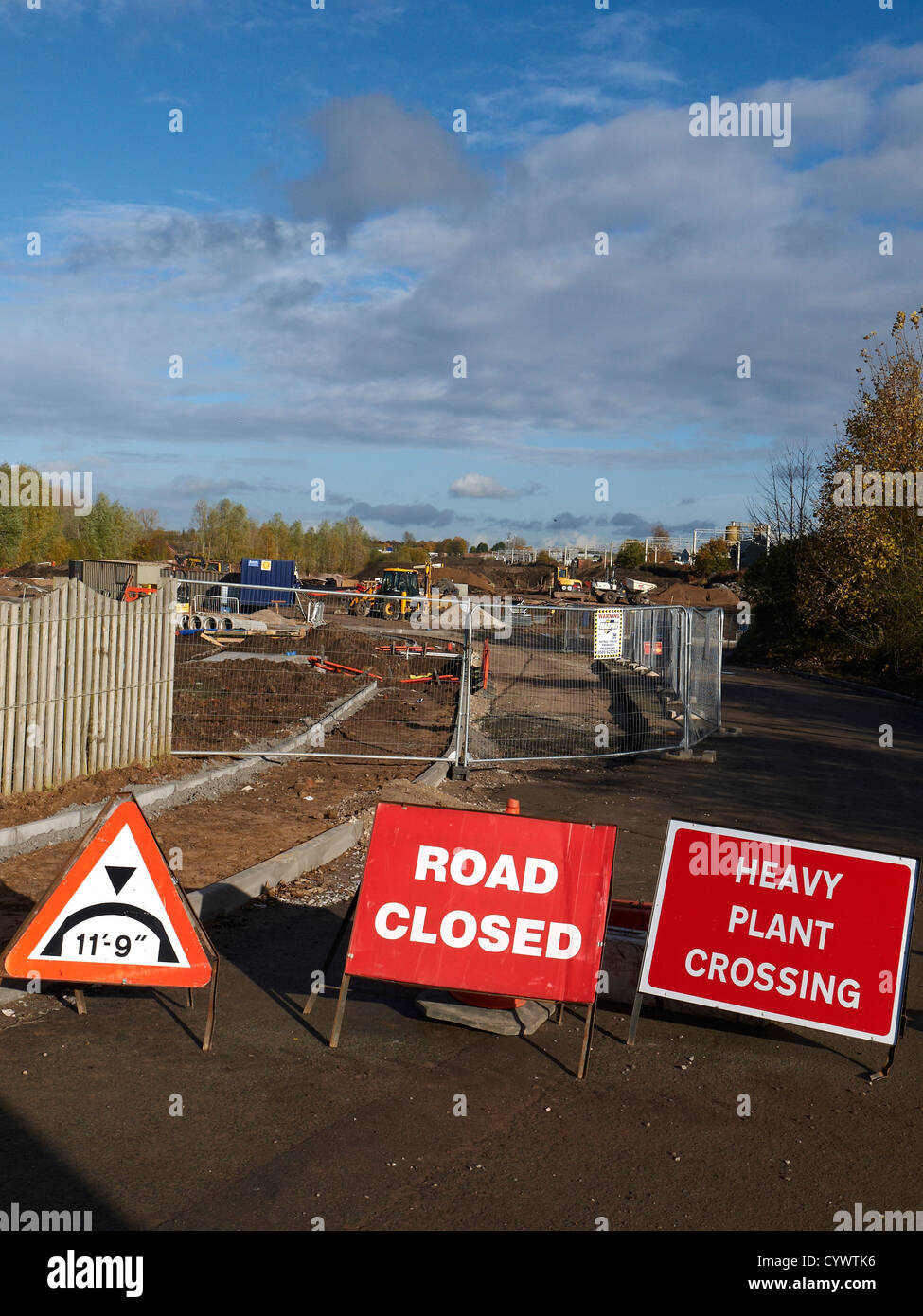 Traffic signs in Cheshire UK Stock Photo Alamy