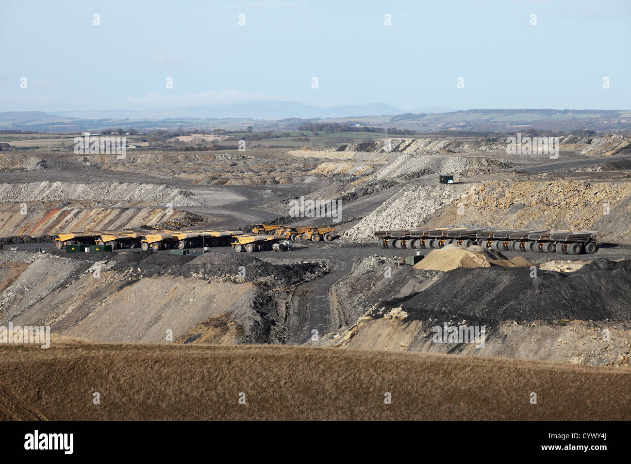 Opencast coal mine at Blagdon, Cramlington, Northumberland, England, UK Stock Photo Alamy
