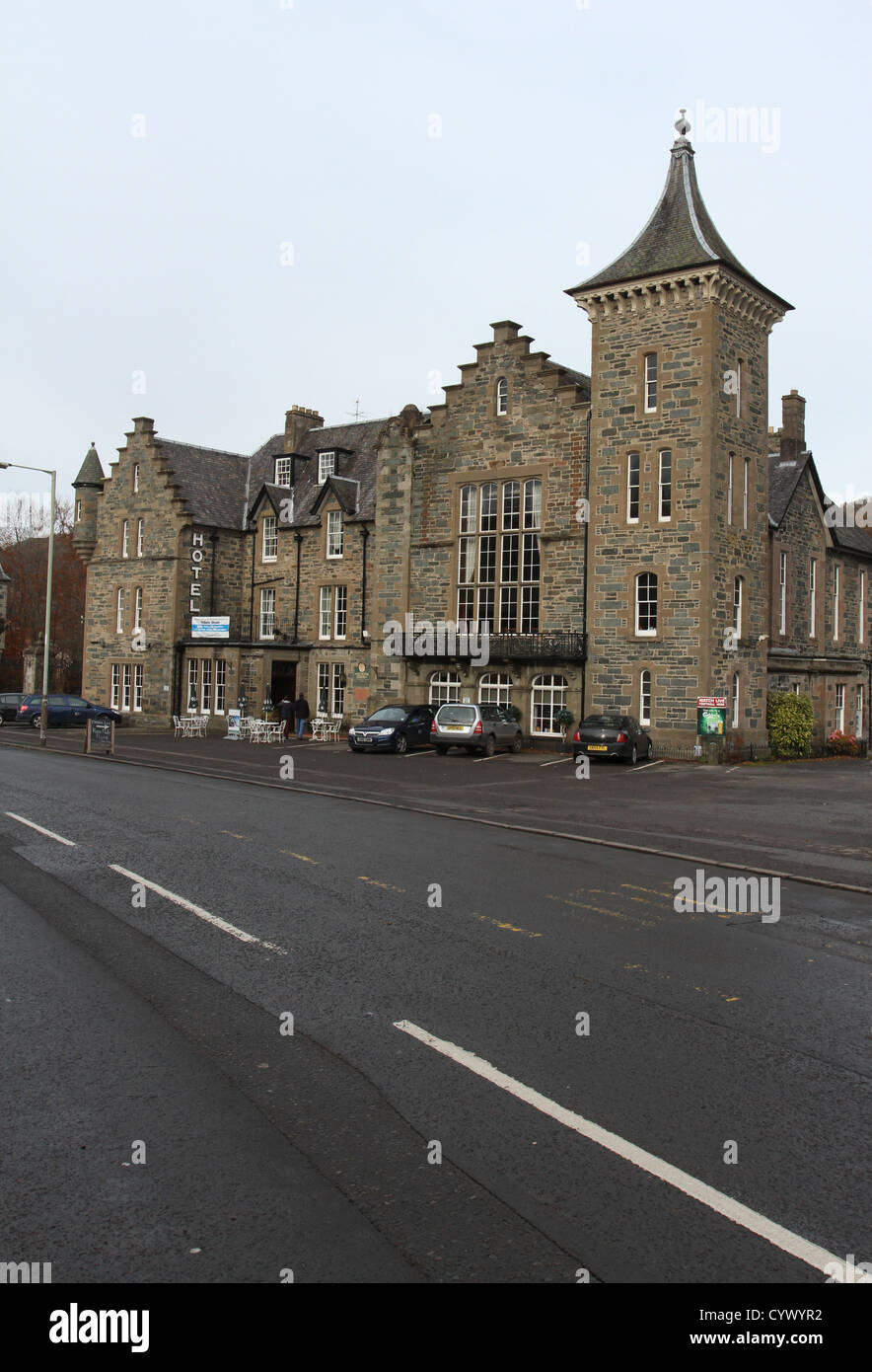exterior of Birnam House Hotel Perthshire Scotland November 2012 Stock
