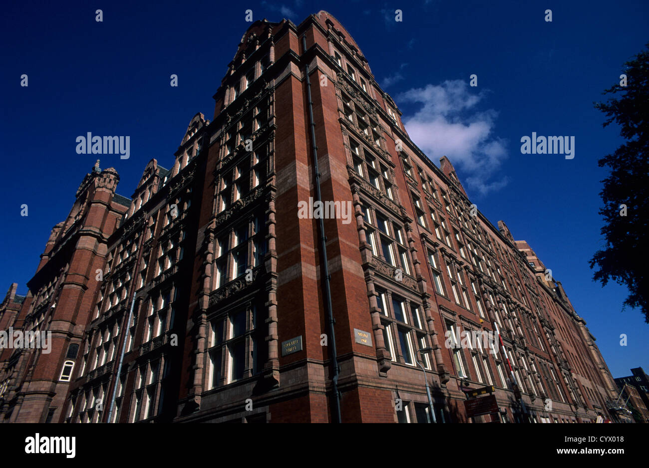 Manchester University Manchester UK. Stock Photo