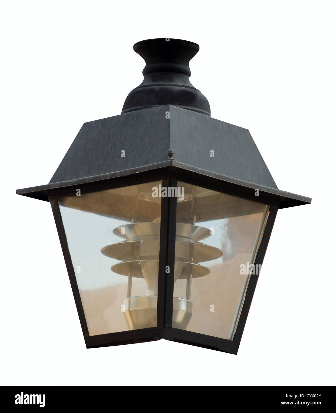 Antique lantern isolated on white background. Stock Photo