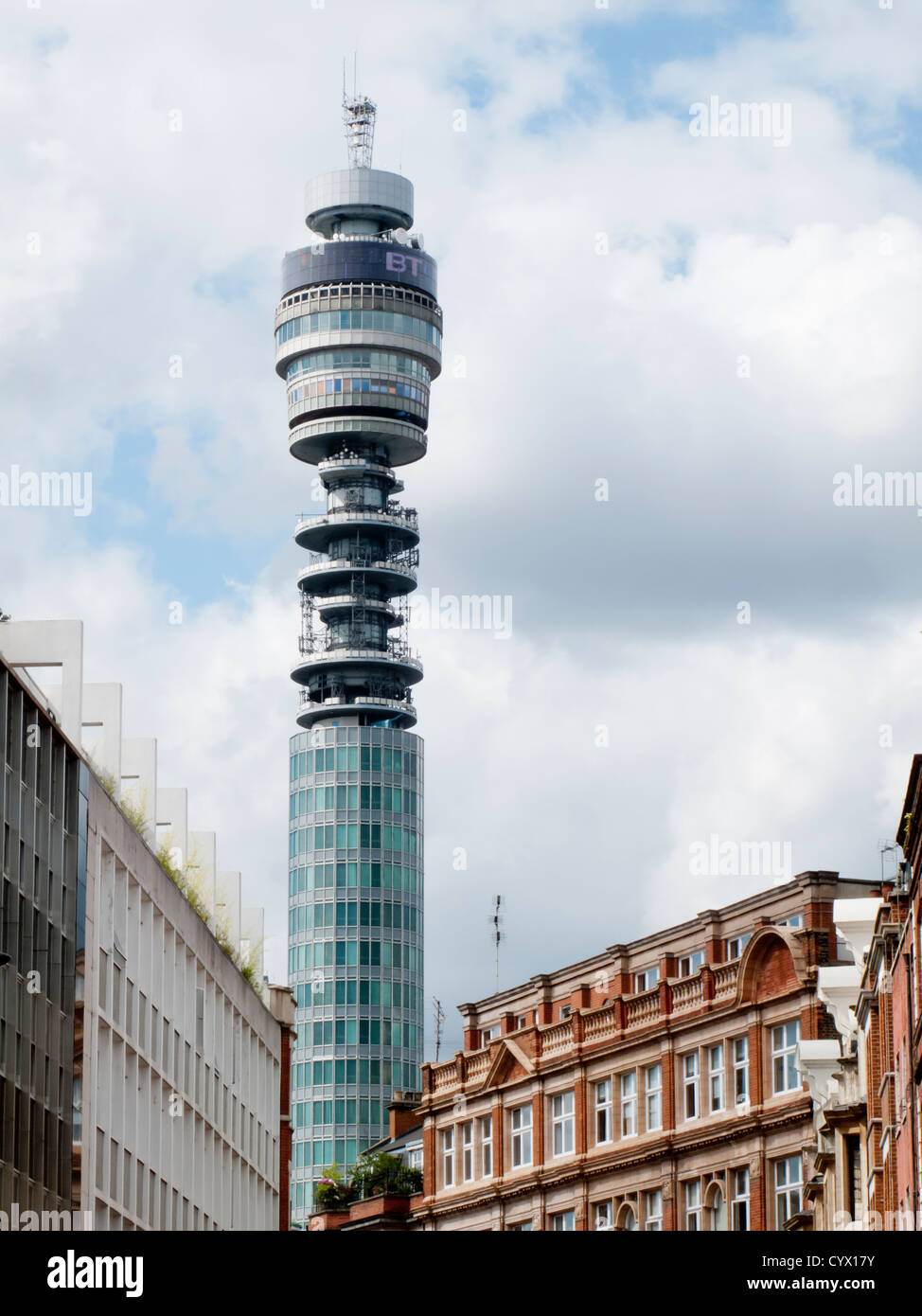 BT Tower, Fitzrovia, London, England, UK Stock Photo
