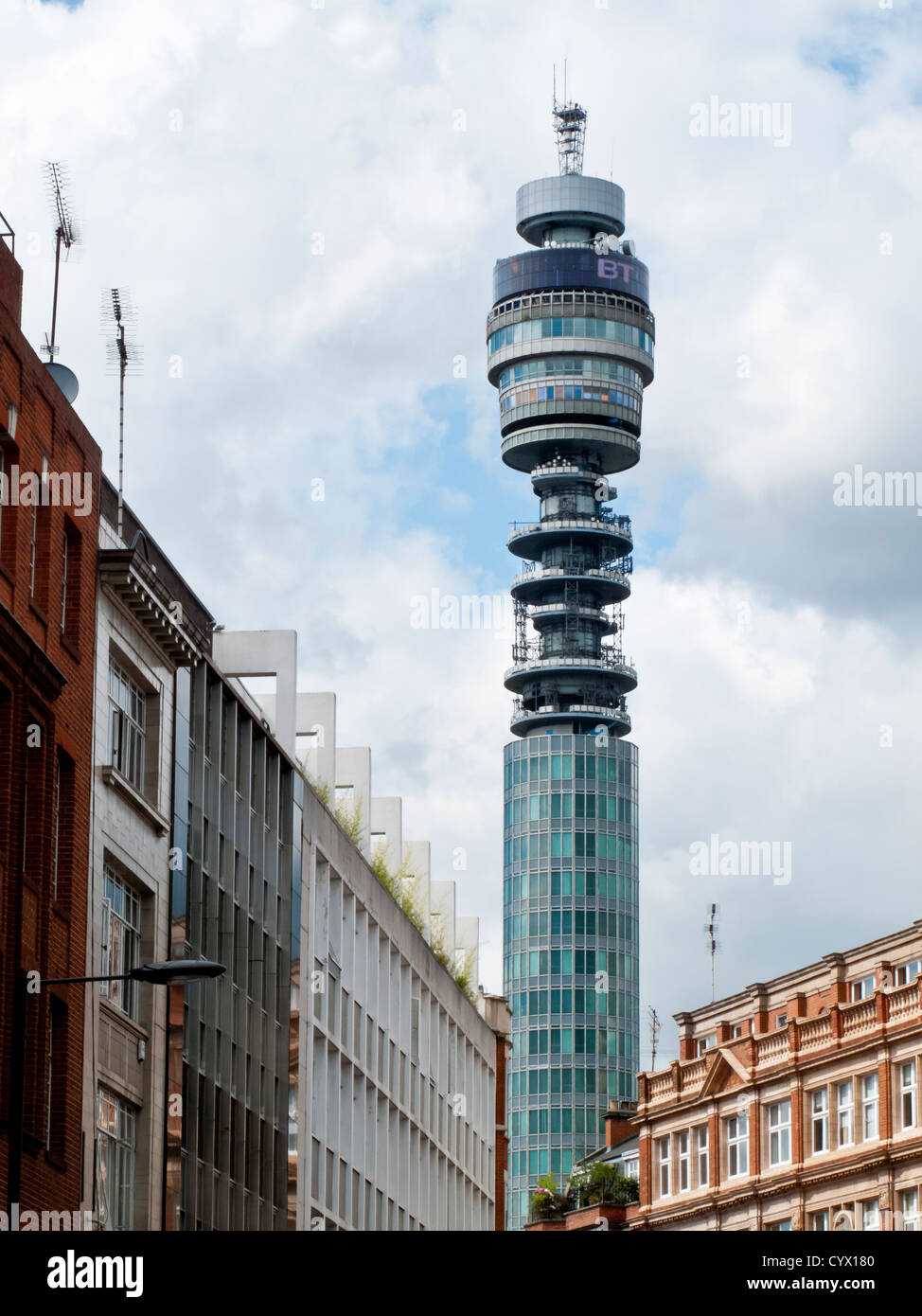 BT Tower, Fitzrovia, London, England, UK Stock Photo