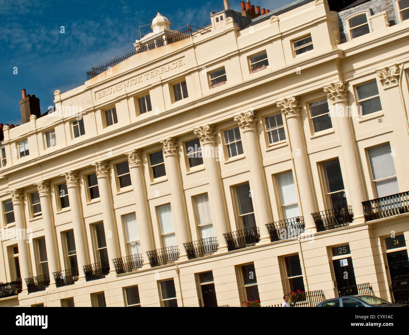 Brunswick Terrace, Brighton and Hove, East Sussex, England, UK Stock