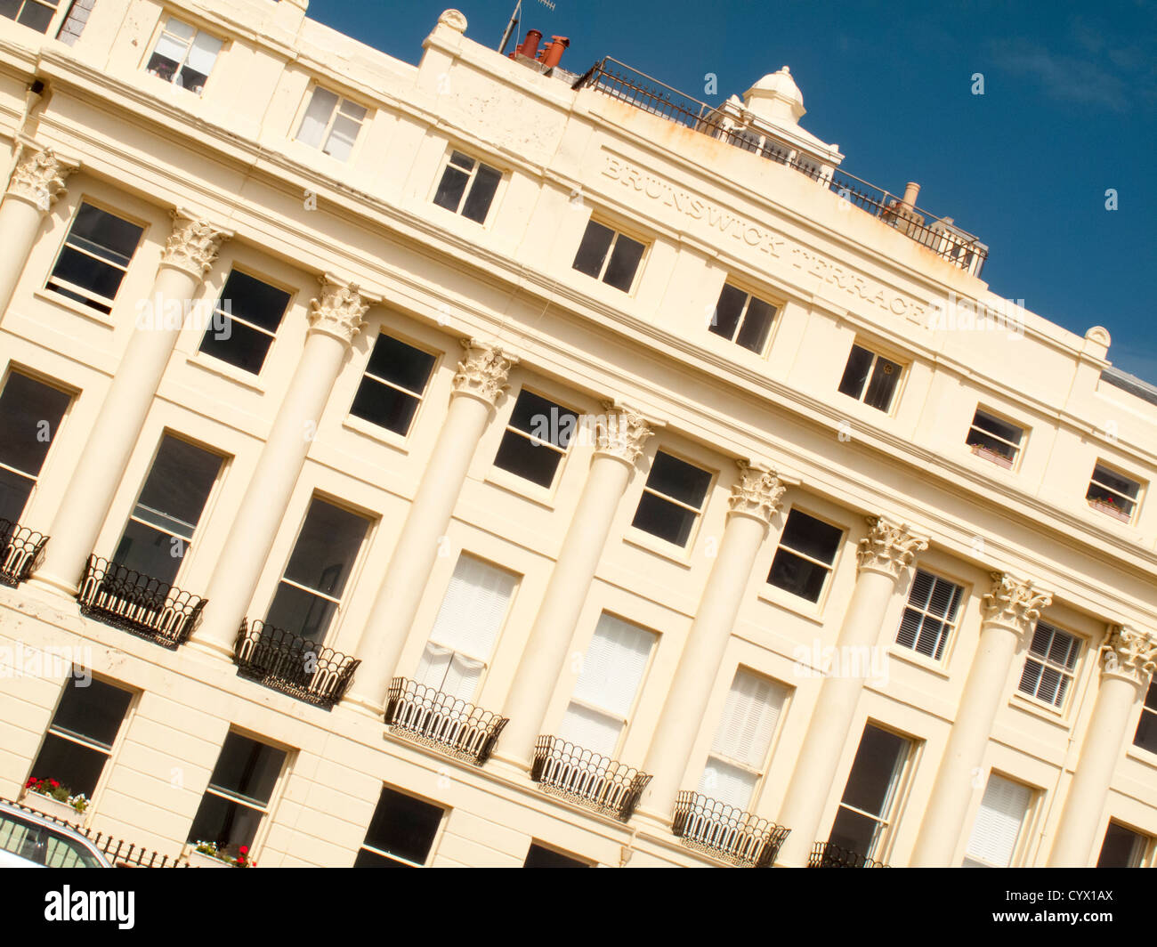 Brunswick Terrace, Brighton and Hove, East Sussex, England, UK Stock