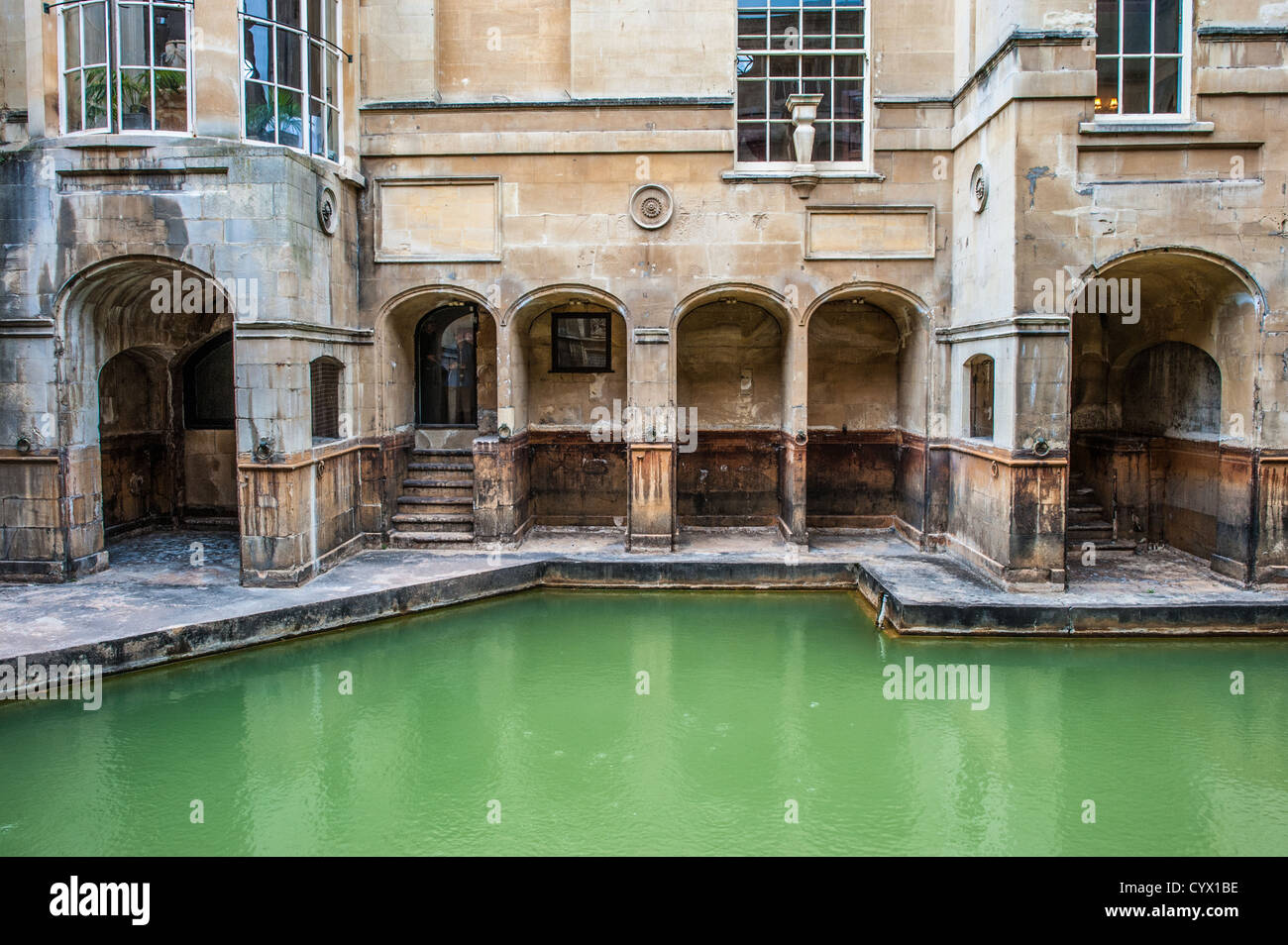 BATH, UK Some of the historic Roman baths in Bath, Somerset. The