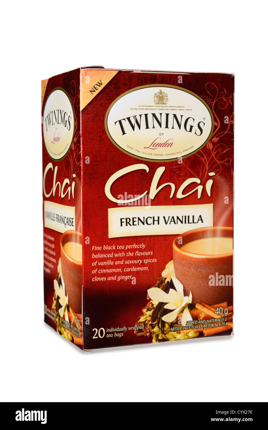 Tea, Twinings Chai, French Vanilla Stock Photo Alamy