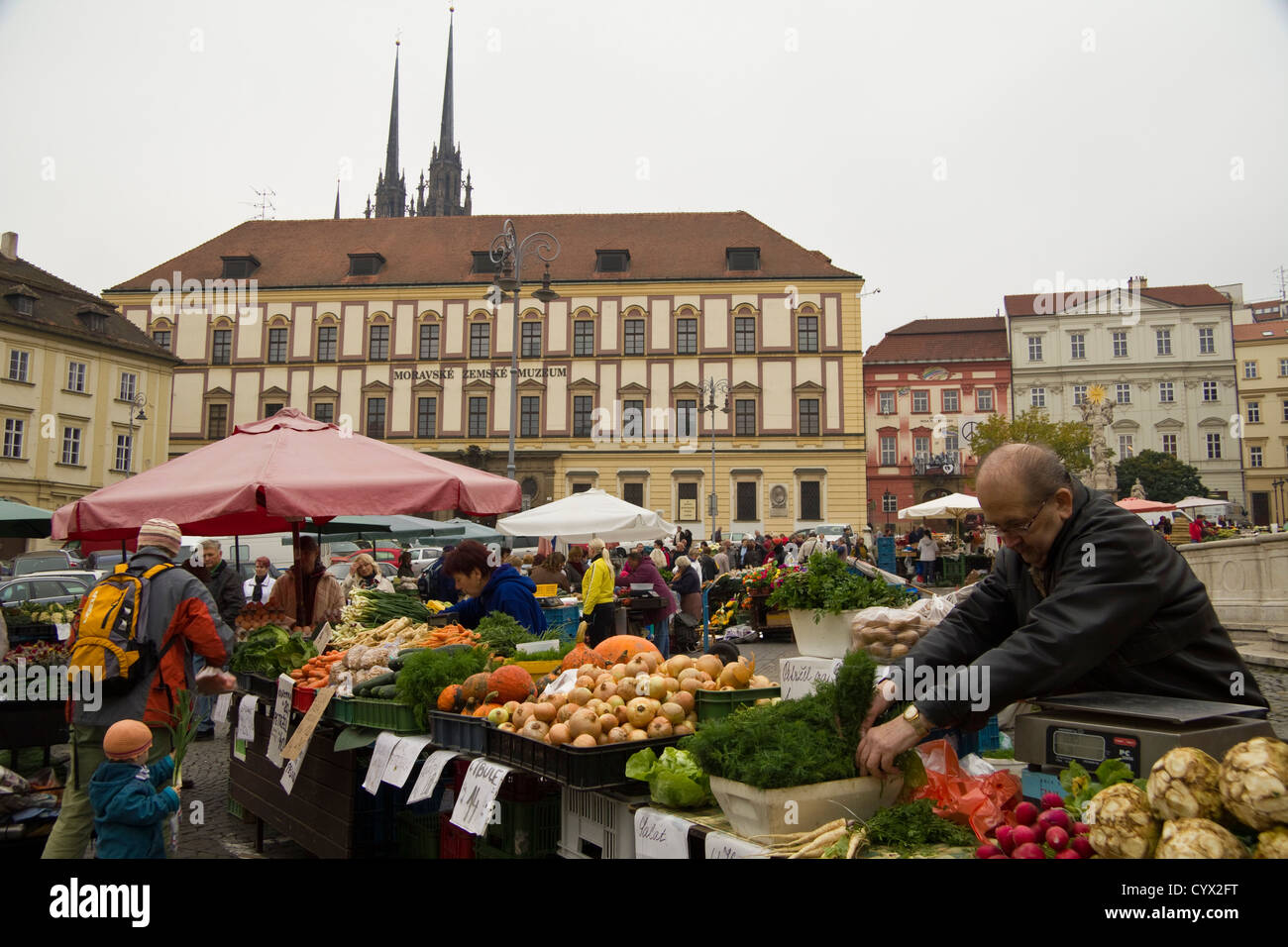 Cabbage Square, Brno, Moravia, Czech Republic Stock Photo Alamy