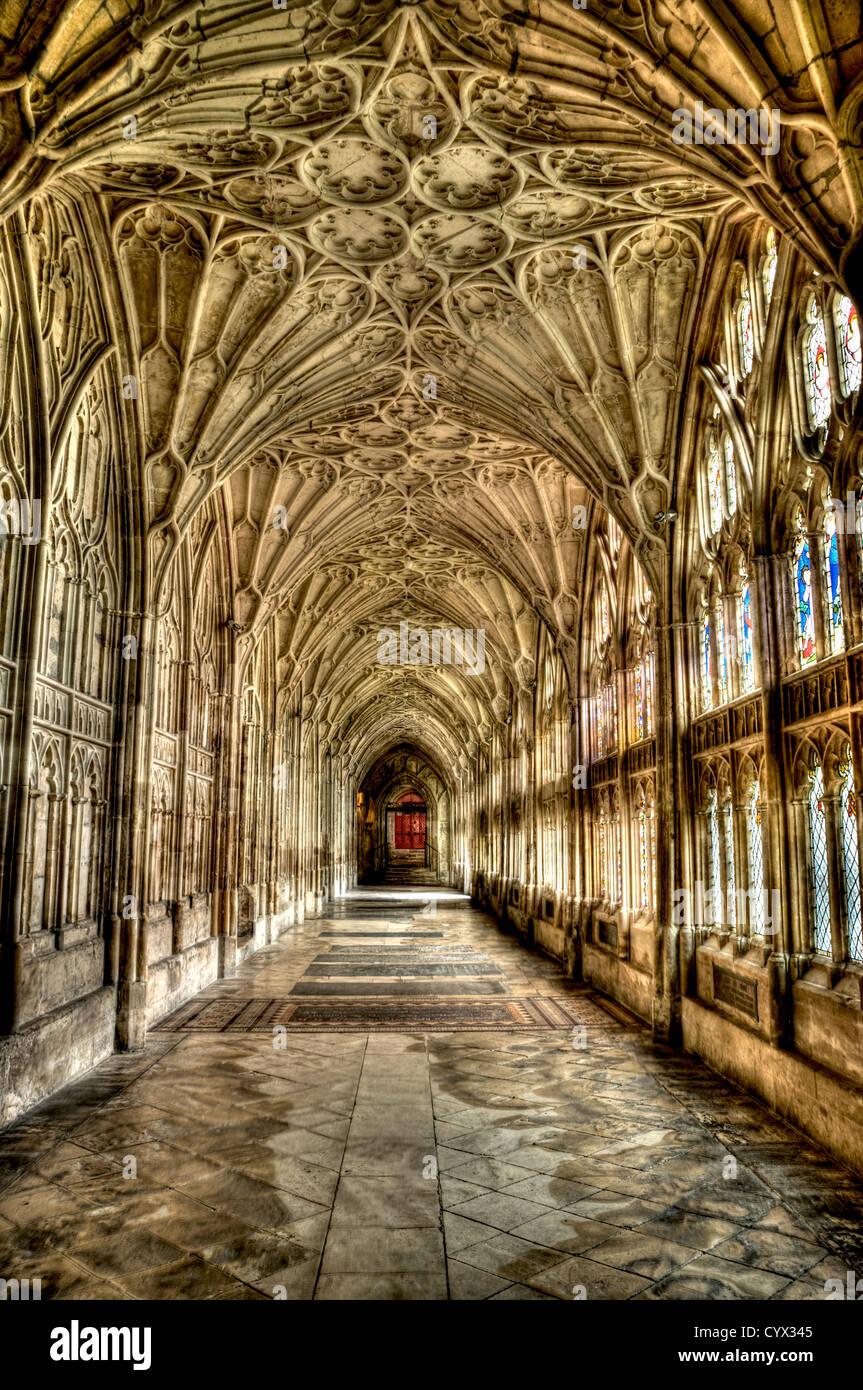 Gloucester Cathedral in Gloucester, England Stock Photo
