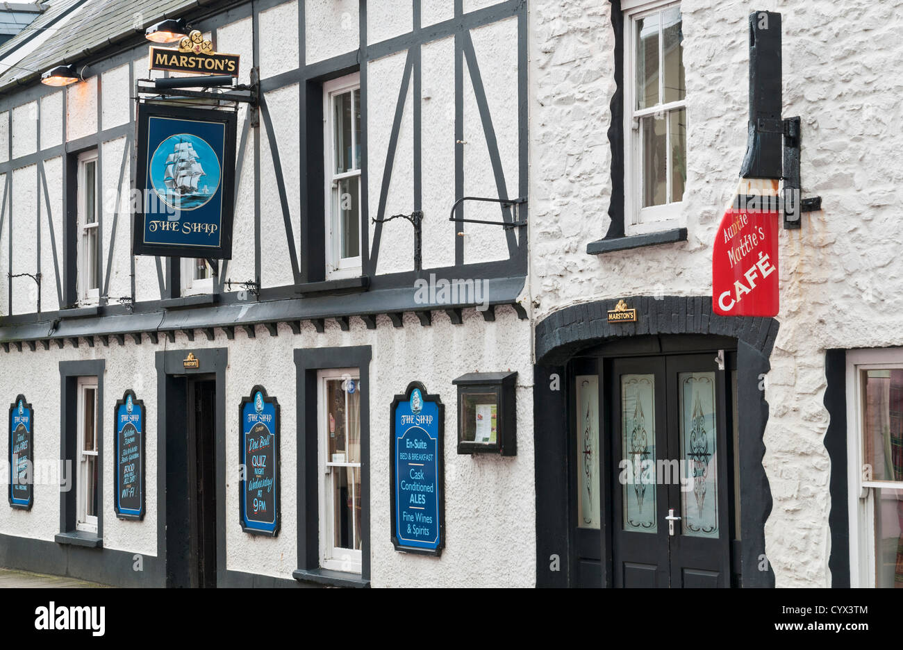 Wales, Pembrokeshire, Solva, The Ship, Pub, Bar, B&B, Cafe Stock Photo ...