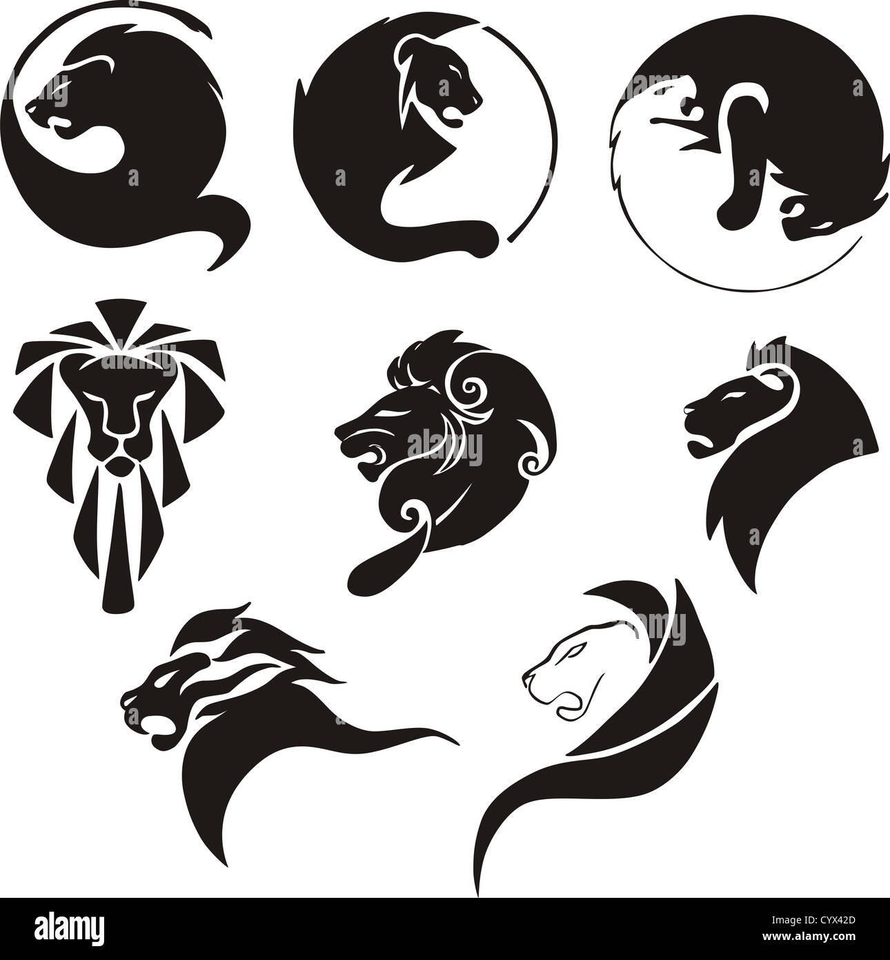 Stylized lion hi-res stock photography and images - Page 2 - Alamy, image size:1290x1390