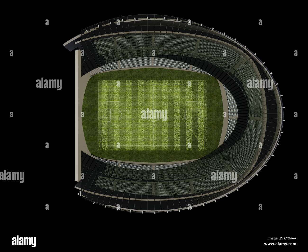 Structure of the Stadium with Soccer Field Stock Photo Alamy