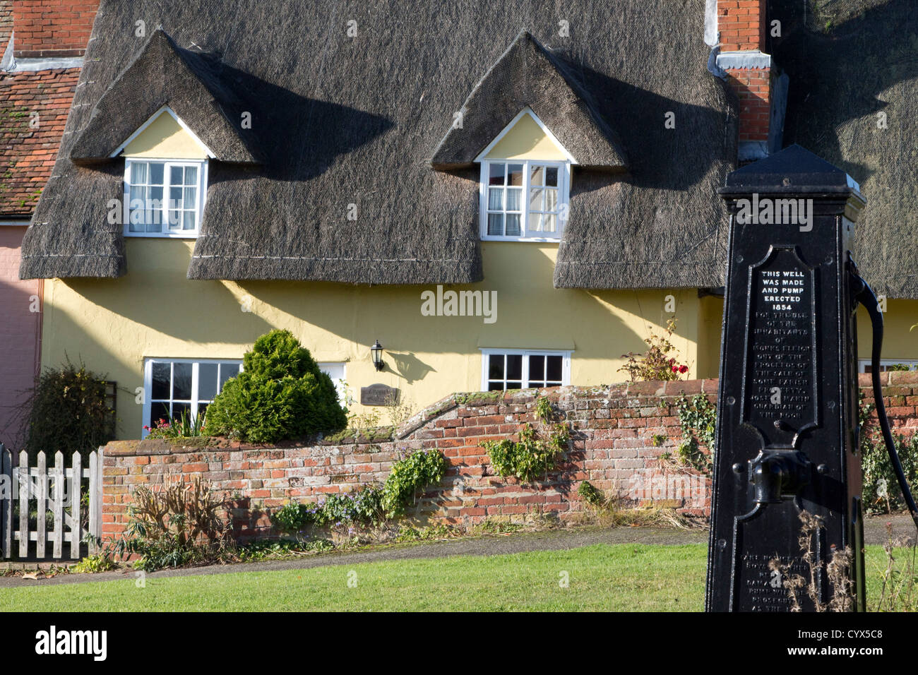 monks eleigh suffolk village england uk gb Stock Photo Alamy