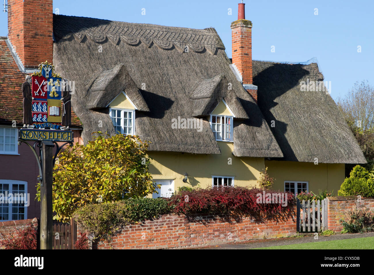 monks eleigh suffolk village england uk gb Stock Photo Alamy