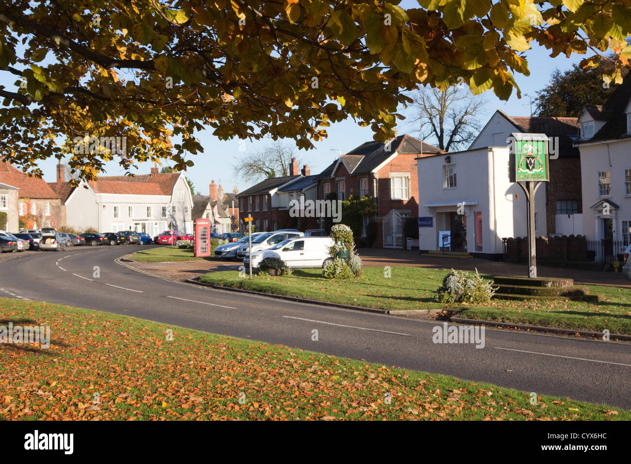 cavendish suffolk village england uk Stock Photo Alamy